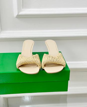 Kitlife Bottega Veneta Blink Mules Raffia Natural