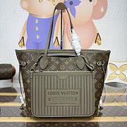 Kitlife Louis Vuitton Neverfull Inside Out MM Bag Grey M25664 31x28x14cm  - 1