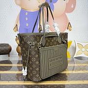 Kitlife Louis Vuitton Neverfull Inside Out MM Bag Grey M25664 31x28x14cm  - 2