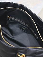 Kitlife Saint Laurent Gloria Quilted Nylon Holdall Bag Black 757209 42x18x18cm - 4