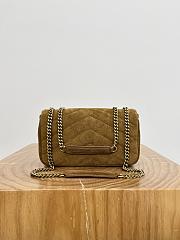 Kitlife Saint Laurent Lou Lou Bag Brown Suede 801437 24x14x7cm - 5