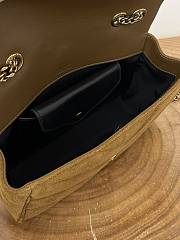 Kitlife Saint Laurent Lou Lou Bag Brown Suede 801437 24x14x7cm - 4