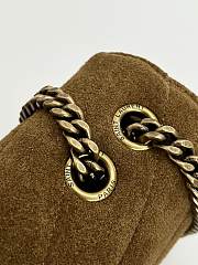 Kitlife Saint Laurent Lou Lou Bag Brown Suede 801437 24x14x7cm - 3