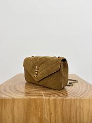 Kitlife Saint Laurent Lou Lou Bag Brown Suede 801437 24x14x7cm - 2