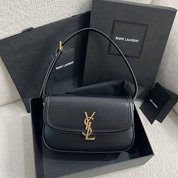 Kitlife Saint Laurent Solferino Medium in Black Box Bag 832330 24.5x15x8.5cm