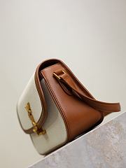 Kitlife Saint Laurent Solferino Medium in Beige Canvas & Leather Box Bag 832330 24.5x15x8.5cm  - 6