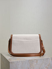 Kitlife Saint Laurent Solferino Medium in Beige Canvas & Leather Box Bag 832330 24.5x15x8.5cm  - 2