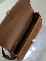Kitlife Saint Laurent Solferino Medium in Brown Suede Box Bag 832330 24.5x15x8.5cm - 6