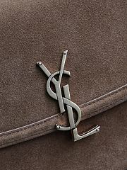 Kitlife Saint Laurent Solferino Medium in Brown Suede Box Bag 832330 24.5x15x8.5cm - 5