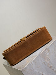 Kitlife Saint Laurent Solferino Medium in Brown Suede Box Bag 832330 24.5x15x8.5cm - 4