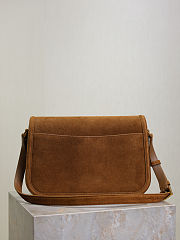 Kitlife Saint Laurent Solferino Medium in Brown Suede Box Bag 832330 24.5x15x8.5cm - 3