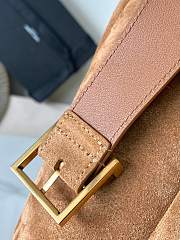 Kitlife Saint Laurent Le 5 À 7 Supple Small In Brown Suede 713938 23x22x8.5cm - 4