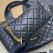 Kitlife Saint Laurent Icare Medium In Black Quilted Nappa Bag 858191 31/46x28x15/5cm - 6