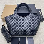 Kitlife Saint Laurent Icare Medium In Black Quilted Nappa Bag 858191 31/46x28x15/5cm - 2