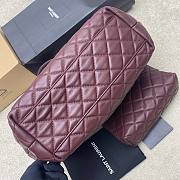 Kitlife Saint Laurent Icare Medium In Burgundy Quilted Nappa Bag 858191 31/46x28x15/5cm  - 3