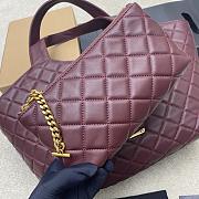 Kitlife Saint Laurent Icare Medium In Burgundy Quilted Nappa Bag 858191 31/46x28x15/5cm  - 2