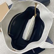 Kitlife Saint Laurent Icare Medium In White Quilted Nappa Bag 858191 31/46x28x15/5cm - 6