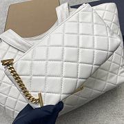 Kitlife Saint Laurent Icare Medium In White Quilted Nappa Bag 858191 31/46x28x15/5cm - 4