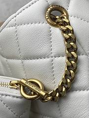 Kitlife Saint Laurent Icare Medium In White Quilted Nappa Bag 858191 31/46x28x15/5cm - 3