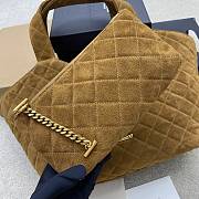 Kitlife Saint Laurent Icare Medium In Brown Suede Quilted  Bag 858191 31/46x28x15/5cm  - 6