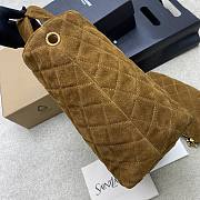 Kitlife Saint Laurent Icare Medium In Brown Suede Quilted  Bag 858191 31/46x28x15/5cm  - 4