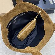 Kitlife Saint Laurent Icare Medium In Brown Suede Quilted  Bag 858191 31/46x28x15/5cm  - 3