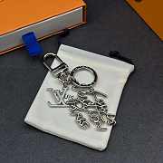 Kitlife Louis Vuitton Monogram World Tour Keychain in Gold / Silver - 6