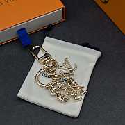 Kitlife Louis Vuitton Monogram World Tour Keychain in Gold / Silver - 3