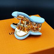 Kitlife Louis Vuitton Blue Metal Hair Clip - 4