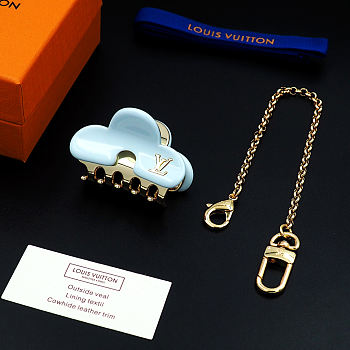 Kitlife Louis Vuitton Blue Metal Hair Clip