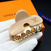 Kitlife Louis Vuitton Beige Metal Hair Clip - 5