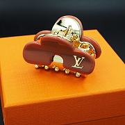 Kitlife Louis Vuitton Dark Brown Metal Hair Clip - 5