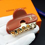 Kitlife Louis Vuitton Dark Brown Metal Hair Clip - 4