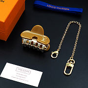 Kitlife Louis Vuitton Brown Metal Hair Clip - 1