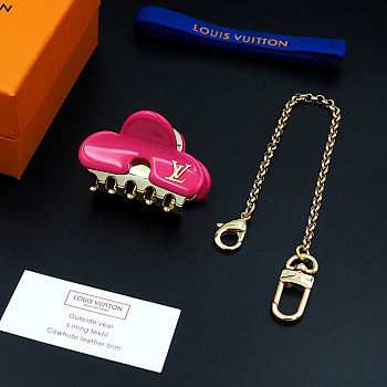 Kitlife Louis Vuitton Pink Metal Hair Clip 