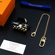 Kitlife Louis Vuitton Black Metal Hair Clip  - 1