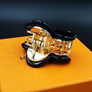Kitlife Louis Vuitton Black Metal Hair Clip  - 4