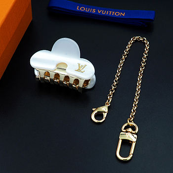 Kitlife Louis Vuitton White Metal Hair Clip