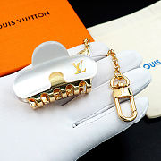 Kitlife Louis Vuitton White Metal Hair Clip - 6