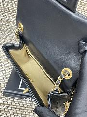 Kitlife Chanel 25B Double Logo Square Bag Black 18x13.5x7cm - 4