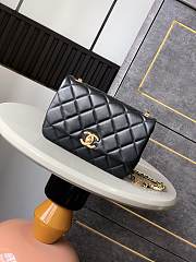 Kitlife Chanel 25 Camellia Pearl Square Bag Black 15x22x5.5cm - 1