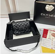 Kitlife Chanel So Black Square Classic Black Quilted Lambskin Mini Bag 18x14x7cm - 1