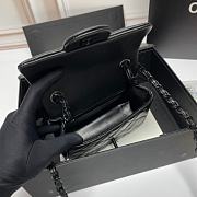 Kitlife Chanel So Black Square Classic Black Quilted Lambskin Mini Bag 18x14x7cm - 6