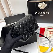 Kitlife Chanel So Black Square Classic Black Quilted Lambskin Mini Bag 18x14x7cm - 3