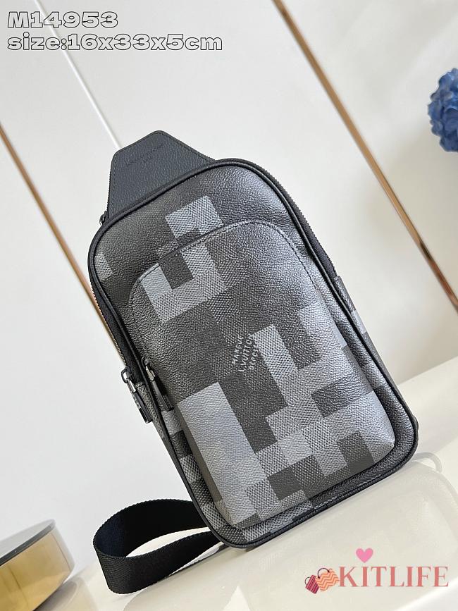 Kitlife Louis Vuitton Avenue Crossbody Bag Bag Damoflage Black M14953 16x33x5.7cm - 1
