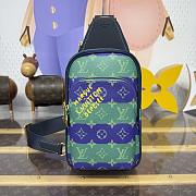 Kitlife Louis Vuitton Avenue Slingbag PM BBlue Stripes M26419 16x5.7x33cm - 1