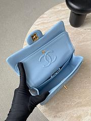 Kitlife Chanel 23 Blue CF Bag With Light Gold Hardware 14.5x23x6cm  - 5