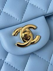 Kitlife Chanel 23 Blue CF Bag With Light Gold Hardware 14.5x23x6cm  - 3