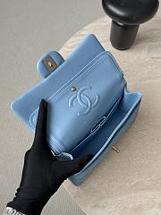 Kitlife Chanel 23 Blue CF Bag With Silver Hardware 14.5x23x6cm  - 6