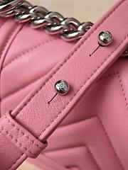 Kitlife Chanel Leboy Pink Chervon Bag 12x20.5x8.5cm  - 2